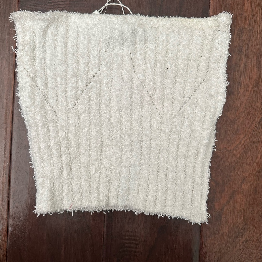Zara Cream Knit Tube Top